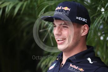 World © Octane Photographic Ltd. Formula 1 - American Grand Prix - Thursday - Pit Lane. Max Verstappen - Red Bull Racing RB13. Circuit of the Americas, Austin, Texas, USA. Thursday 19th October 2017. Digital Ref: 1983LB2D5849