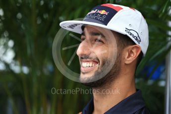 World © Octane Photographic Ltd. Formula 1 - American Grand Prix - Thursday - Pit Lane. Daniel Ricciardo - Red Bull Racing RB13. Circuit of the Americas, Austin, Texas, USA. Thursday 19th October 2017. Digital Ref: 1983LB2D5859