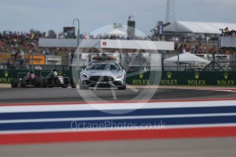 World © Octane Photographic Ltd. Formula 4 – F4 United States Championship - American Grand Prix – Race 1. Circuit of the Americas (COTA), Austin, Texas, USA. Saturday 21st October 2017. Kyle Kirkwood - Cape Motorsports behind the F1 Mercedes safety car. Digital Ref:1982LB1D6808
