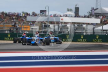 World © Octane Photographic Ltd. Formula 4 – F4 United States Championship - American Grand Prix – Race 1. Circuit of the Americas (COTA), Austin, Texas, USA. Saturday 21st October 2017. John Paul Southern Jr, Parker Locke and Dalton Peak - Jay Howard’s MDD. Digital Ref:1982LB1D6872