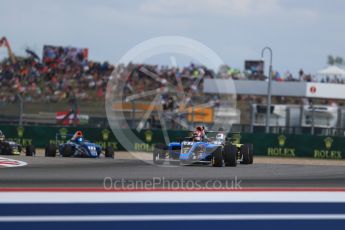 World © Octane Photographic Ltd. Formula 4 – F4 United States Championship - American Grand Prix – Race 1. Circuit of the Americas (COTA), Austin, Texas, USA. Saturday 21st October 2017. Brendon Leitch - Kiwi Motorsport LTD and Braden Eves - Jay Howard's MDD. Digital Ref:1982LB1D6934