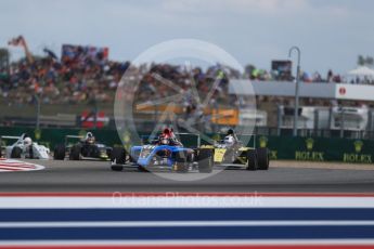 World © Octane Photographic Ltd. Formula 4 – F4 United States Championship - American Grand Prix – Race 1. Circuit of the Americas (COTA), Austin, Texas, USA. Saturday 21st October 2017. Brendon Leitch - Kiwi Motorsport LTD and Braden Eves - Jay Howard's MDD. Digital Ref:1982LB1D6937