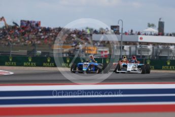 World © Octane Photographic Ltd. Formula 4 – F4 United States Championship - American Grand Prix – Race 1. Circuit of the Americas (COTA), Austin, Texas, USA. Saturday 21st October 2017. Parker Locke - Jay Howard’s MDD and Lawson Nagel - Miller Vinatieri Leguizamon Motorsports. Digital Ref:1982LB1D7001