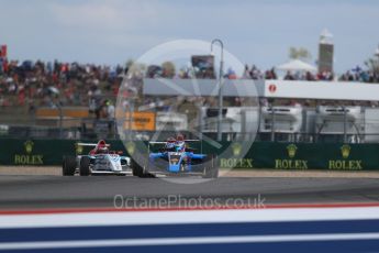 World © Octane Photographic Ltd. Formula 4 – F4 United States Championship - American Grand Prix – Race 1. Circuit of the Americas (COTA), Austin, Texas, USA. Saturday 21st October 2017. John Paul Southern Jr - Jay Howard’s MDD and Jack William Miller - Miller Vinatieri Leguizamon Motorsports. Digital Ref:1982LB1D7115