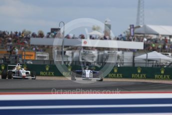 World © Octane Photographic Ltd. Formula 4 – F4 United States Championship - American Grand Prix – Race 1. Circuit of the Americas (COTA), Austin, Texas, USA. Saturday 21st October 2017. Blake Mount - JDX Racing and Davis Durrett - Indy Motorsports Group. Digital Ref:1982LB1D7156