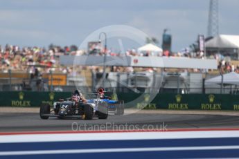 World © Octane Photographic Ltd. Formula 4 – F4 United States Championship - American Grand Prix – Race 1. Circuit of the Americas (COTA), Austin, Texas, USA. Saturday 21st October 2017. Benjamin Pedersen - Global Racing Group and Braden Eves - Jay Howard’s MDD. Digital Ref:1982LB1D7187