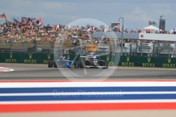 World © Octane Photographic Ltd. Formula 4 – F4 United States Championship - American Grand Prix – Race 1. Circuit of the Americas (COTA), Austin, Texas, USA. Saturday 21st October 2017. Austin McCusker - Primus Racing Team and John Paul Southern Jr - Jay Howard’s MDD. Digital Ref:1982LB1D7255