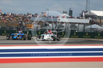 World © Octane Photographic Ltd. Formula 4 – F4 United States Championship - American Grand Prix – Race 1. Circuit of the Americas (COTA), Austin, Texas, USA. Saturday 21st October 2017. John Paul Southern Jr - Jay Howard’s MDD and Jack William Miller - Miller Vinatieri Leguizamon Motorsports. Digital Ref:1982LB1D7264