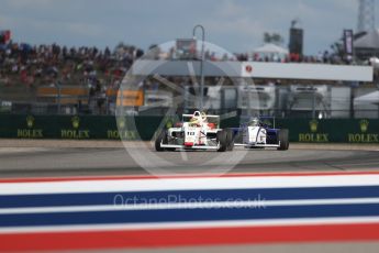 World © Octane Photographic Ltd. Formula 4 – F4 United States Championship - American Grand Prix – Race 1. Circuit of the Americas (COTA), Austin, Texas, USA. Saturday 21st October 2017. Davis Durrett - Indy Motorsports Group and Blake Mount - JDX Racing. Digital Ref:1982LB1D7294