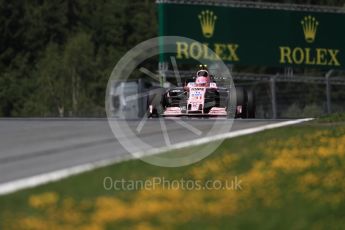 World © Octane Photographic Ltd. Formula 1 - Austria Grand Prix - Friday - Practice 1. Esteban Ocon - Sahara Force India VJM10. Red Bull Ring, Spielberg, Austria. Friday 7th July 2017. Digital Ref:1862LB1D0709