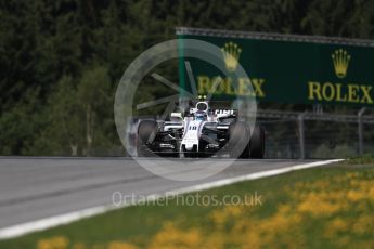 World © Octane Photographic Ltd. Formula 1 - Austria Grand Prix - Friday - Practice 1. Lance Stroll - Williams Martini Racing FW40. Red Bull Ring, Spielberg, Austria. Friday 7th July 2017. Digital Ref:1862LB1D0762