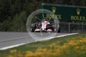 World © Octane Photographic Ltd. Formula 1 - Austria Grand Prix - Friday - Practice 1. Esteban Ocon - Sahara Force India VJM10. Red Bull Ring, Spielberg, Austria. Friday 7th July 2017. Digital Ref:1862LB1D0799