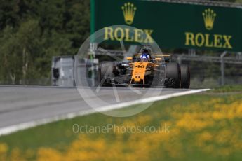 World © Octane Photographic Ltd. Formula 1 - Austria Grand Prix - Friday - Practice 1. Sergey Sirotkin - Renault Sport F1 Team Third & Reserve Driver. Red Bull Ring, Spielberg, Austria. Friday 7th July 2017. Digital Ref:1862LB1D0815