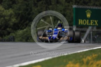 World © Octane Photographic Ltd. Formula 1 - Austria Grand Prix - Friday - Practice 1. Pascal Wehrlein – Sauber F1 Team C36. Red Bull Ring, Spielberg, Austria. Friday 7th July 2017. Digital Ref:1862LB1D0859