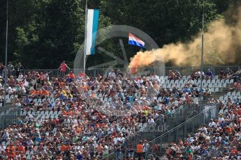 World © Octane Photographic Ltd. Formula 1 - Austria Grand Prix - Friday - Practice 2. Max Verstappen Fans. Red Bull Ring, Spielberg, Austria. Friday 7th July 2017. Digital Ref:1864LB1D1381