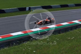 World © Octane Photographic Ltd. Formula 1 - Austria Grand Prix - Friday - Practice 2. Fernando Alonso - McLaren Honda MCL32. Red Bull Ring, Spielberg, Austria. Friday 7th July 2017. Digital Ref:1864LB2D5126