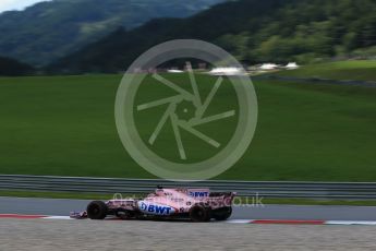 World © Octane Photographic Ltd. Formula 1 - Austria Grand Prix - Friday - Practice 2. Sergio Perez - Sahara Force India VJM10. Red Bull Ring, Spielberg, Austria. Friday 7th July 2017. Digital Ref:1864LB2D5413