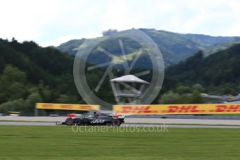 World © Octane Photographic Ltd. Formula 1 - Austria Grand Prix - Friday - Practice 2. Romain Grosjean - Haas F1 Team VF-17. Red Bull Ring, Spielberg, Austria. Friday 7th July 2017. Digital Ref:1864LB2D5553