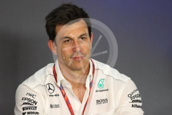 World © Octane Photographic Ltd. Formula 1 - Austria Grand Prix - FIA Team Press Conference, Part 1. Toto Wolff - Executive Director & Head of Mercedes-Benz Motorsport. Red Bull Ring, Spielberg, Austria. Friday 7th July 2017. Digital Ref: 1866LB1D1487