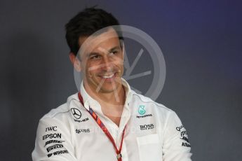 World © Octane Photographic Ltd. Formula 1 - Austria Grand Prix - FIA Team Press Conference, Part 1. Toto Wolff - Executive Director & Head of Mercedes-Benz Motorsport. Red Bull Ring, Spielberg, Austria. Friday 7th July 2017. Digital Ref: 1866LB1D1530