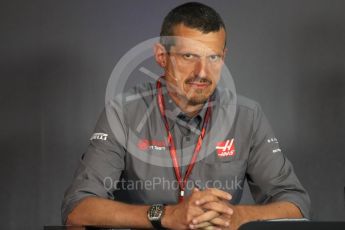 World © Octane Photographic Ltd. Formula 1 - Austria Grand Prix - FIA Team Press Conference, Part 2. Guenther Steiner - Team Principal of Haas F1 Team. Red Bull Ring, Spielberg, Austria. Friday 7th July 2017. Digital Ref: 1866LB1D1566