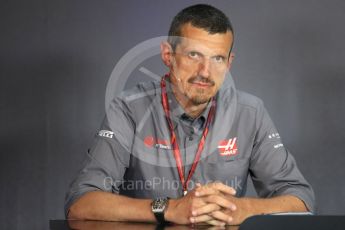 World © Octane Photographic Ltd. Formula 1 - Austria Grand Prix - FIA Team Press Conference, Part 2. Guenther Steiner - Team Principal of Haas F1 Team. Red Bull Ring, Spielberg, Austria. Friday 7th July 2017. Digital Ref: 1866LB1D1576