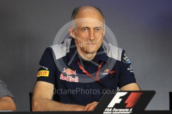World © Octane Photographic Ltd. Formula 1 - Austria Grand Prix - FIA Team Press Conference, Part 2. Franz Tost – Team Principal of Scuderia Toro Rosso. Red Bull Ring, Spielberg, Austria. Friday 7th July 2017. Digital Ref: 1866LB1D1589