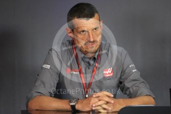 World © Octane Photographic Ltd. Formula 1 - Austria Grand Prix - FIA Team Press Conference, Part 2. Guenther Steiner - Team Principal of Haas F1 Team. Red Bull Ring, Spielberg, Austria. Friday 7th July 2017. Digital Ref: 1866LB1D1615