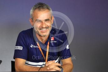 World © Octane Photographic Ltd. Formula 1 - Austria Grand Prix - FIA Team Press Conference, Part 2. Beat Zehnder - Sauber F1 Team Manager. Red Bull Ring, Spielberg, Austria. Friday 7th July 2017. Digital Ref: 1866LB1D1637