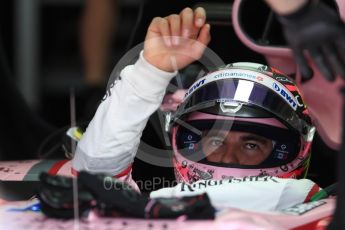 World © Octane Photographic Ltd. Formula 1 - Austria Grand Prix - Saturday - Practice 3. Sergio Perez - Sahara Force India VJM10. Red Bull Ring, Spielberg, Austria. Saturday 8th July 2017. Digital Ref: 1868LB1D2003