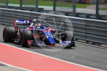 World © Octane Photographic Ltd. Formula 1 - Austria Grand Prix - Saturday - Practice 3. Daniil Kvyat - Scuderia Toro Rosso STR12. Red Bull Ring, Spielberg, Austria. Saturday 8th July 2017. Digital Ref: 1868LB1D2267