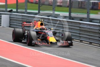 World © Octane Photographic Ltd. Formula 1 - Austria Grand Prix - Saturday - Practice 3. Max Verstappen - Red Bull Racing RB13. Red Bull Ring, Spielberg, Austria. Saturday 8th July 2017. Digital Ref: 1868LB1D2283