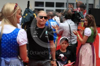 World © Octane Photographic Ltd. Formula 1 - Austria Grand Prix - Sunday - Drivers Parade. Grid Girls. Red Bull Ring, Spielberg, Austria. Sunday 9th July 2017. Digital Ref: 1874LB1D4346