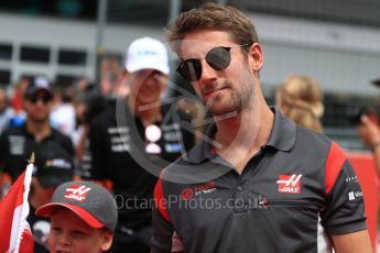 World © Octane Photographic Ltd. Formula 1 - Austria Grand Prix - Sunday - Drivers Parade. Romain Grosjean - Haas F1 Team VF-17. Red Bull Ring, Spielberg, Austria. Sunday 9th July 2017. Digital Ref: 1874LB1D4386