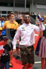 World © Octane Photographic Ltd. Formula 1 - Austria Grand Prix - Sunday - Drivers Parade. Daniel Ricciardo - Red Bull Racing RB13. Red Bull Ring, Spielberg, Austria. Sunday 9th July 2017. Digital Ref: 1874LB1D4416