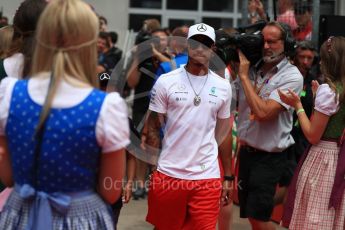 World © Octane Photographic Ltd. Formula 1 - Austria Grand Prix - Sunday - Drivers Parade. Lewis Hamilton - Mercedes AMG Petronas F1 W08 EQ Energy+. Red Bull Ring, Spielberg, Austria. Sunday 9th July 2017. Digital Ref: 1874LB1D4484