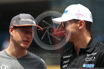 World © Octane Photographic Ltd. Formula 1 - Austria Grand Prix - Sunday - Drivers Parade. Esteban Ocon - Sahara Force India VJM10. Red Bull Ring, Spielberg, Austria. Sunday 9th July 2017. Digital Ref: 1874LB1D4542