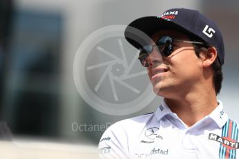 World © Octane Photographic Ltd. Formula 1 - Austria Grand Prix - Sunday - Drivers Parade. Lance Stroll - Williams Martini Racing FW40. Red Bull Ring, Spielberg, Austria. Sunday 9th July 2017. Digital Ref: 1874LB1D4552