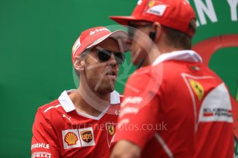 World © Octane Photographic Ltd. Formula 1 - Austria Grand Prix - Sunday - Drivers Parade. Sebastian Vettel - Scuderia Ferrari SF70H. Red Bull Ring, Spielberg, Austria. Sunday 9th July 2017. Digital Ref: 1874LB1D4582