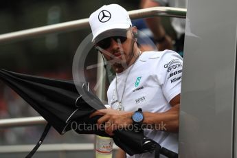 World © Octane Photographic Ltd. Formula 1 - Austria Grand Prix - Sunday - Drivers Parade. Lewis Hamilton - Mercedes AMG Petronas F1 W08 EQ Energy+. Red Bull Ring, Spielberg, Austria. Sunday 9th July 2017. Digital Ref: 1874LB1D4620