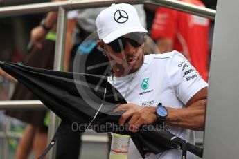 World © Octane Photographic Ltd. Formula 1 - Austria Grand Prix - Sunday - Drivers Parade. Lewis Hamilton - Mercedes AMG Petronas F1 W08 EQ Energy+. Red Bull Ring, Spielberg, Austria. Sunday 9th July 2017. Digital Ref: 1874LB1D4625