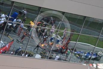 World © Octane Photographic Ltd. Formula 1 - Austria Grand Prix - Sunday - Grid. Max Verstappen - Red Bull Racing RB13. Red Bull Ring, Spielberg, Austria. Sunday 9th July 2017. Digital Ref: 1874LB1D4696