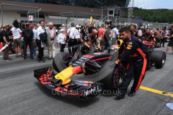 World © Octane Photographic Ltd. Formula 1 - Austria Grand Prix - Sunday - Grid. Max Verstappen - Red Bull Racing RB13. Red Bull Ring, Spielberg, Austria. Sunday 9th July 2017. Digital Ref: 1874LB2D6616