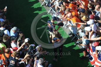 World © Octane Photographic Ltd. Formula 1 - Austria Grand Prix - Sunday - Paddock. Max Verstappen - Red Bull Racing RB13. Red Bull Ring, Spielberg, Austria. Sunday 9th July 2017. Digital Ref: 1873LB1D3735