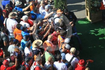 World © Octane Photographic Ltd. Formula 1 - Austria Grand Prix - Sunday - Paddock. Esteban Ocon - Sahara Force India VJM10. Red Bull Ring, Spielberg, Austria. Sunday 9th July 2017. Digital Ref: 1873LB1D3779