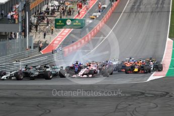 World © Octane Photographic Ltd. Formula 1 - Austria Grand Prix - Sunday - Race. Sergio Perez - Sahara Force India VJM10. Red Bull Ring, Spielberg, Austria. Sunday 9th July 2017. Digital Ref: 1875LB1D4838