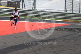 World © Octane Photographic Ltd. Formula 1 - Austria Grand Prix - Sunday - Race. Marshell clearing debris from circuit. Red Bull Ring, Spielberg, Austria. Sunday 9th July 2017. Digital Ref: 1875LB1D4984