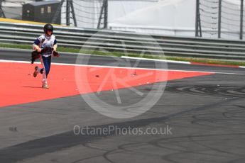 World © Octane Photographic Ltd. Formula 1 - Austria Grand Prix - Sunday - Race. Marshell clearing debris from circuit. Red Bull Ring, Spielberg, Austria. Sunday 9th July 2017. Digital Ref: 1875LB1D4984