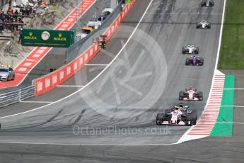 World © Octane Photographic Ltd. Formula 1 - Austria Grand Prix - Sunday - Race. Sergio Perez - Sahara Force India VJM10. Red Bull Ring, Spielberg, Austria. Sunday 9th July 2017. Digital Ref: 1875LB1D5025
