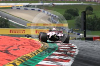 World © Octane Photographic Ltd. Formula 1 - Austria Grand Prix - Sunday - Race. Sergio Perez - Sahara Force India VJM10. Red Bull Ring, Spielberg, Austria. Sunday 9th July 2017. Digital Ref: 1875LB1D5480